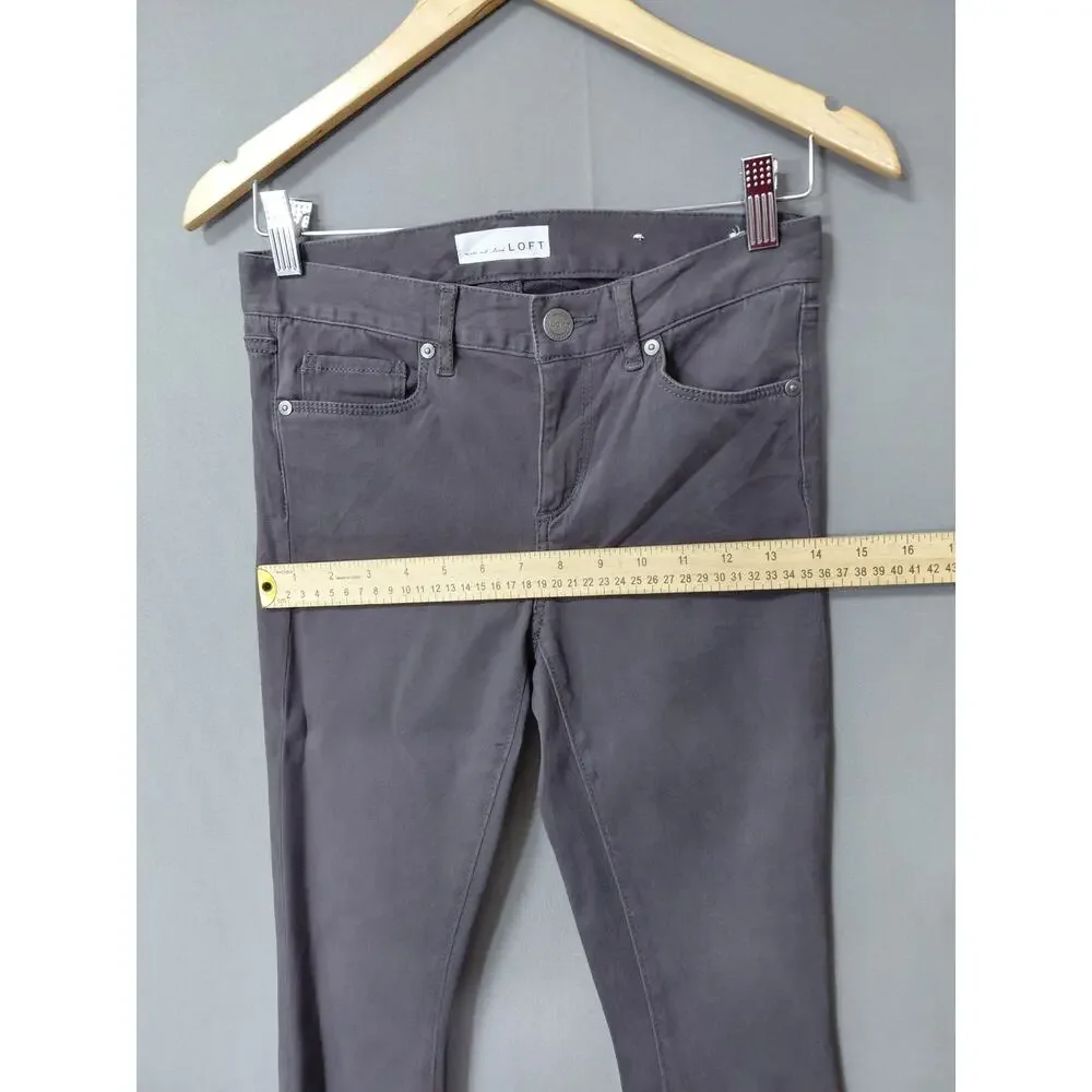 Loft Legging Gray Stretch Pants Women Size 0P
